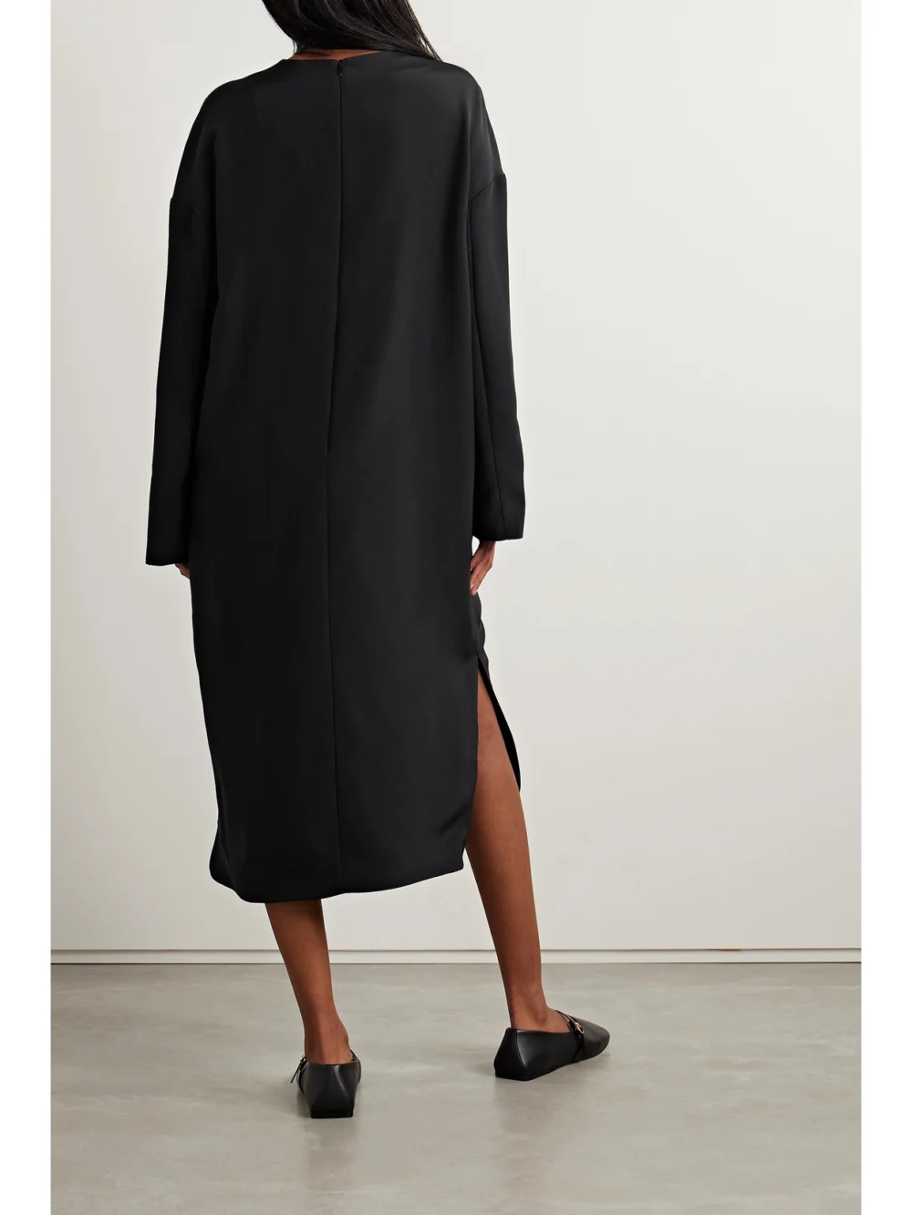 Back view of the Fforme Sadie Silk-crepe Midi Dress