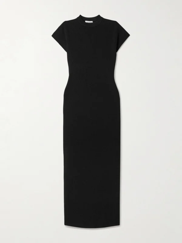 Fforme Saiba Ribbed-knit Midi Dress