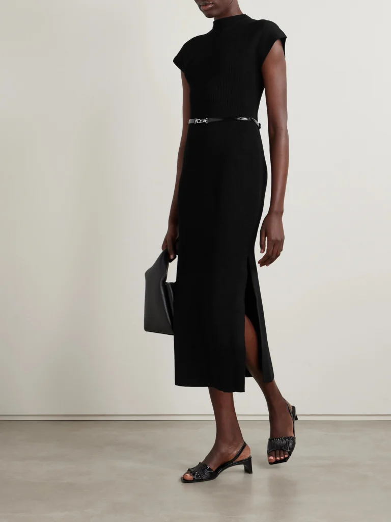 Fforme Saiba Ribbed-knit Midi Dress