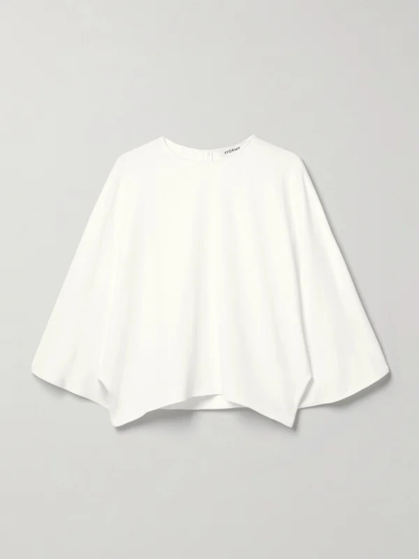 Fforme Tala Pleated Crepe Top