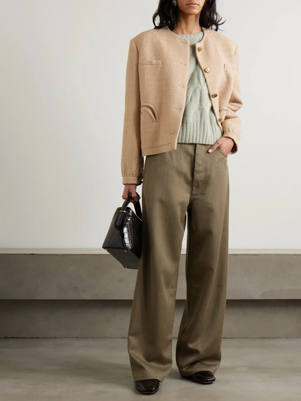 Fortela Jaron Wool-twill Pants, worn by a model