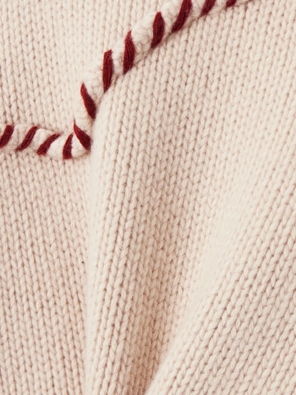 Close-up detail of the Fortela Tasseled Wool and Cashmere-blend Sweater