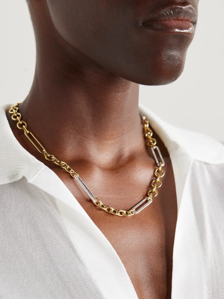 FoundRae 18-karat Gold Diamond Necklace