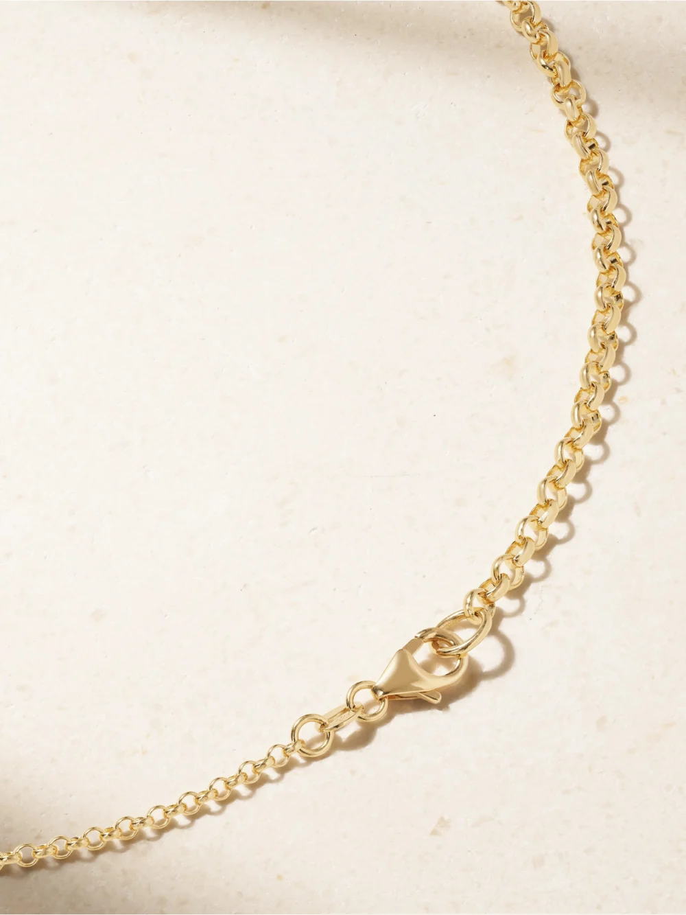 Back view of the FoundRae 18-karat Gold, Enamel and Diamond Necklace