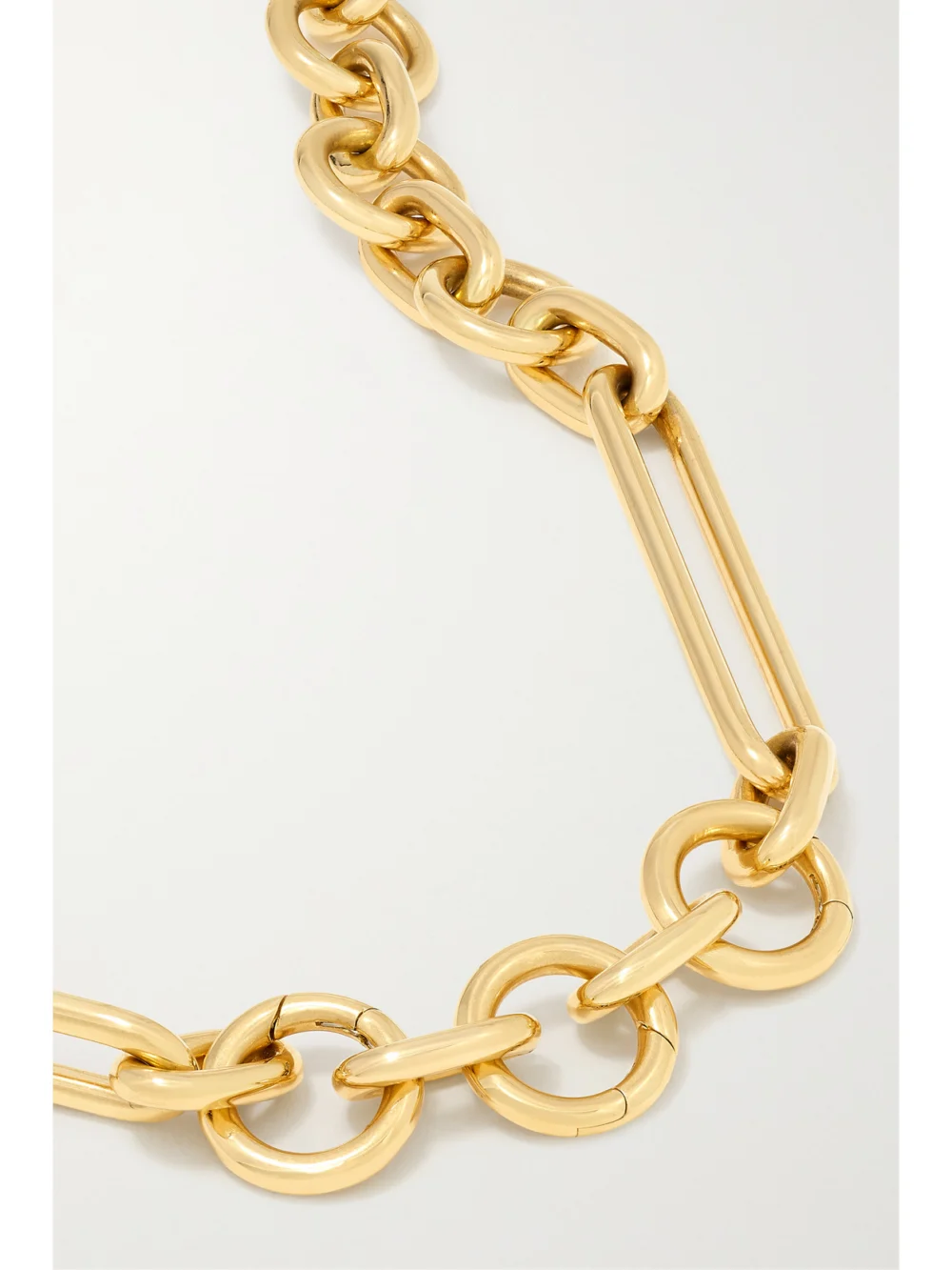 Close-up detail of the FoundRae 18-karat Recycled Gold Necklace