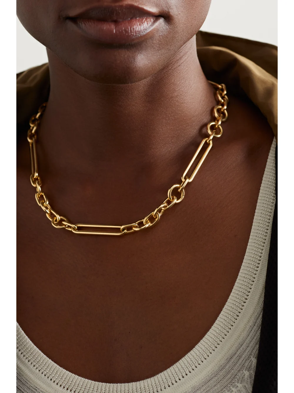 FoundRae 18-karat Recycled Gold Necklace, styled view