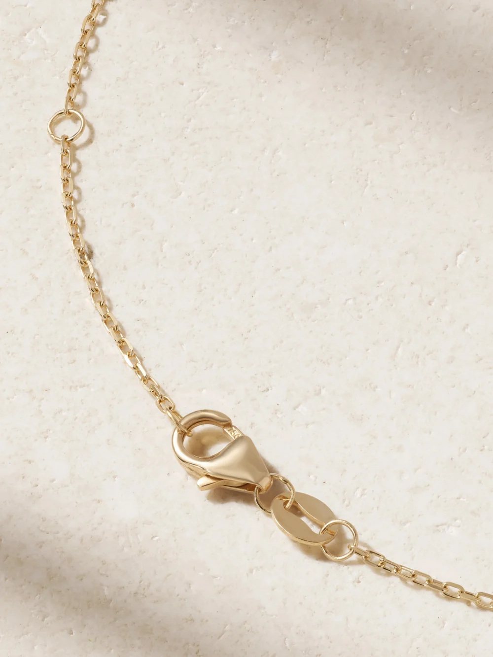 Back view of the FoundRae Butterfly 18-karat Gold Diamond Necklace