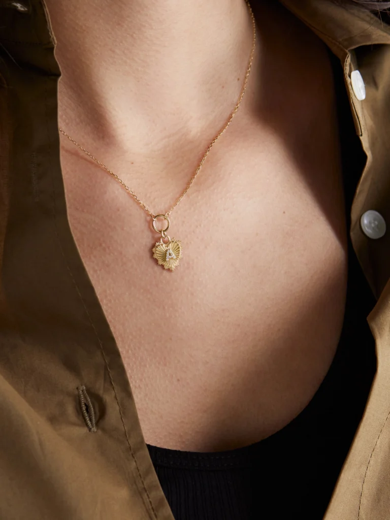 FoundRae Initial 18-karat Gold Diamond Necklace