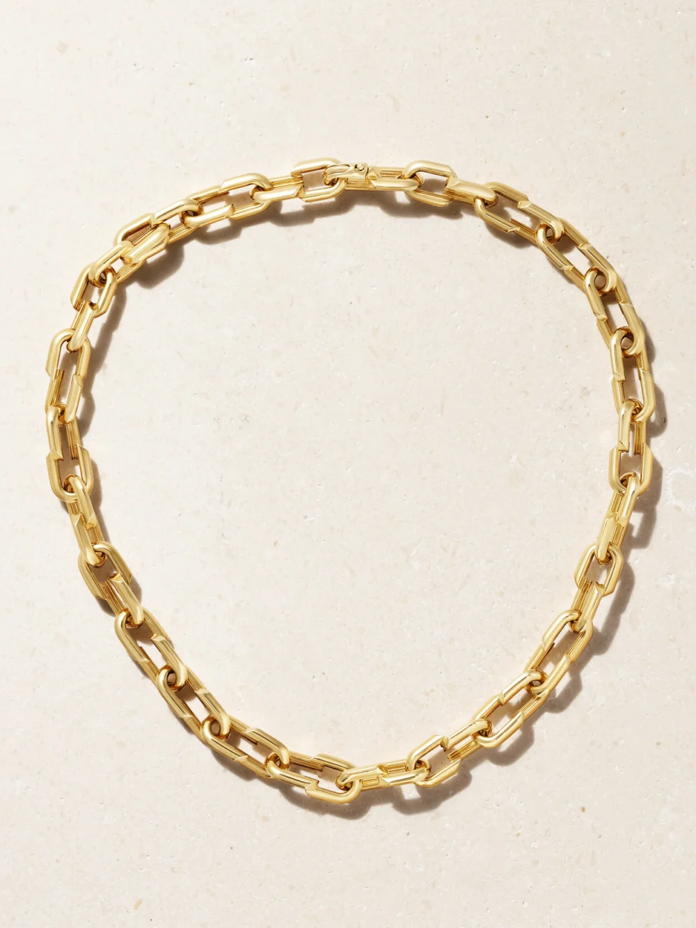 FoundRae Medium Strong Hearts 18-karat Gold Necklace