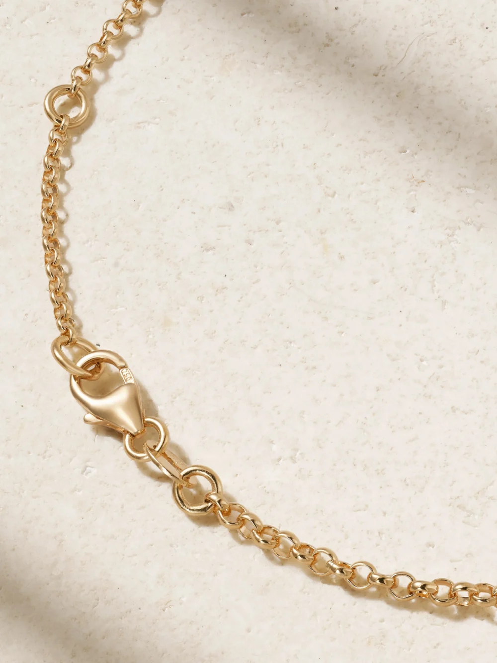 Back view of the FoundRae Protection and Karma 18-karat Gold Diamond Necklace