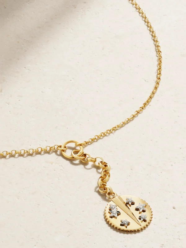 FoundRae Resilience 18-karat Recycled Gold Diamond Necklace