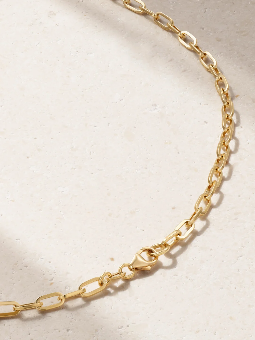 Back view of the FoundRae Strength 18-karat Recycled Gold Diamond Necklace