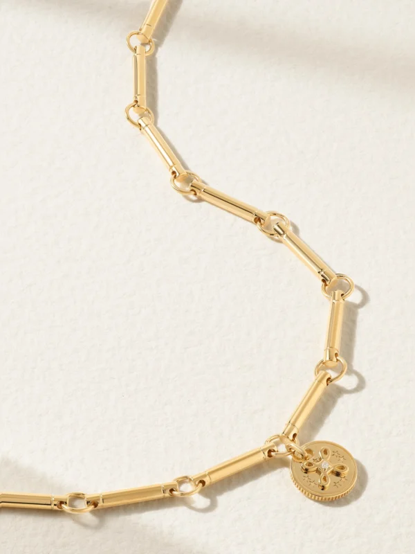 FoundRae True Love 18-karat Gold Diamond Necklace