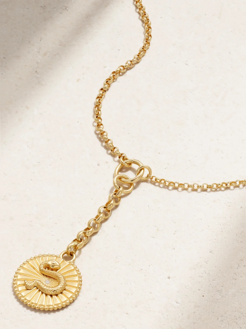 FoundRae Wholeness 18-karat Recycled Gold Diamond Necklace