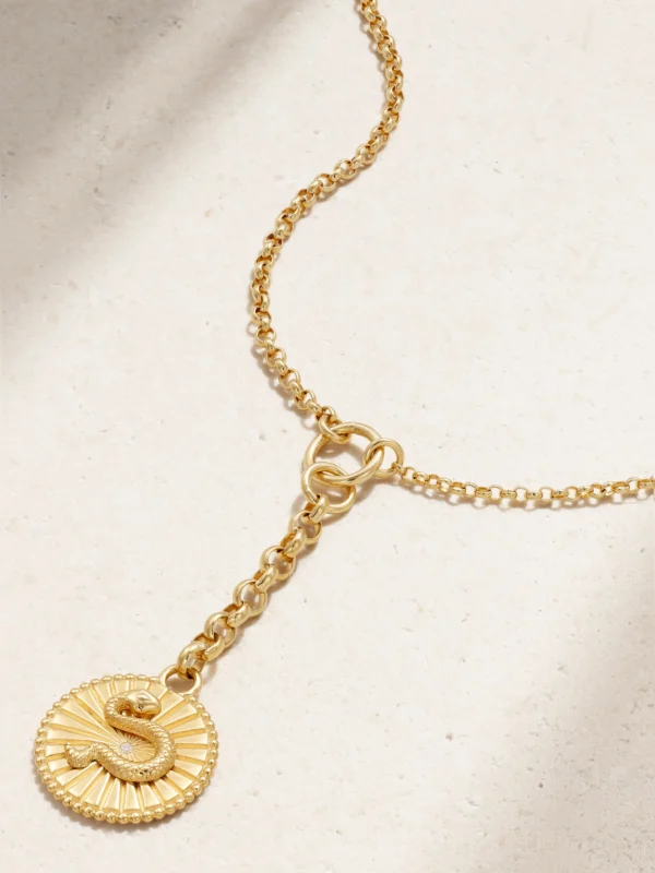FoundRae Wholeness 18-karat Recycled Gold Diamond Necklace