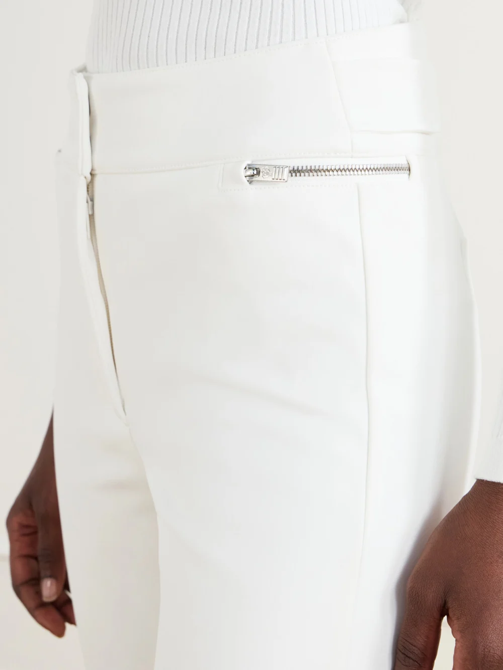 Close-up detail of the Fusalp Elancia Ii B Shell Flared Ski Pants