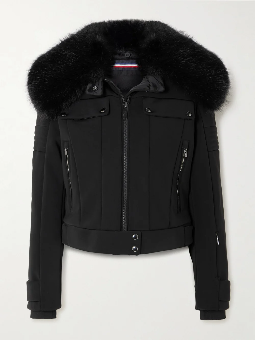 Fusalp Maeli Faux Fur-trimmed Hooded Ski Jacket in black