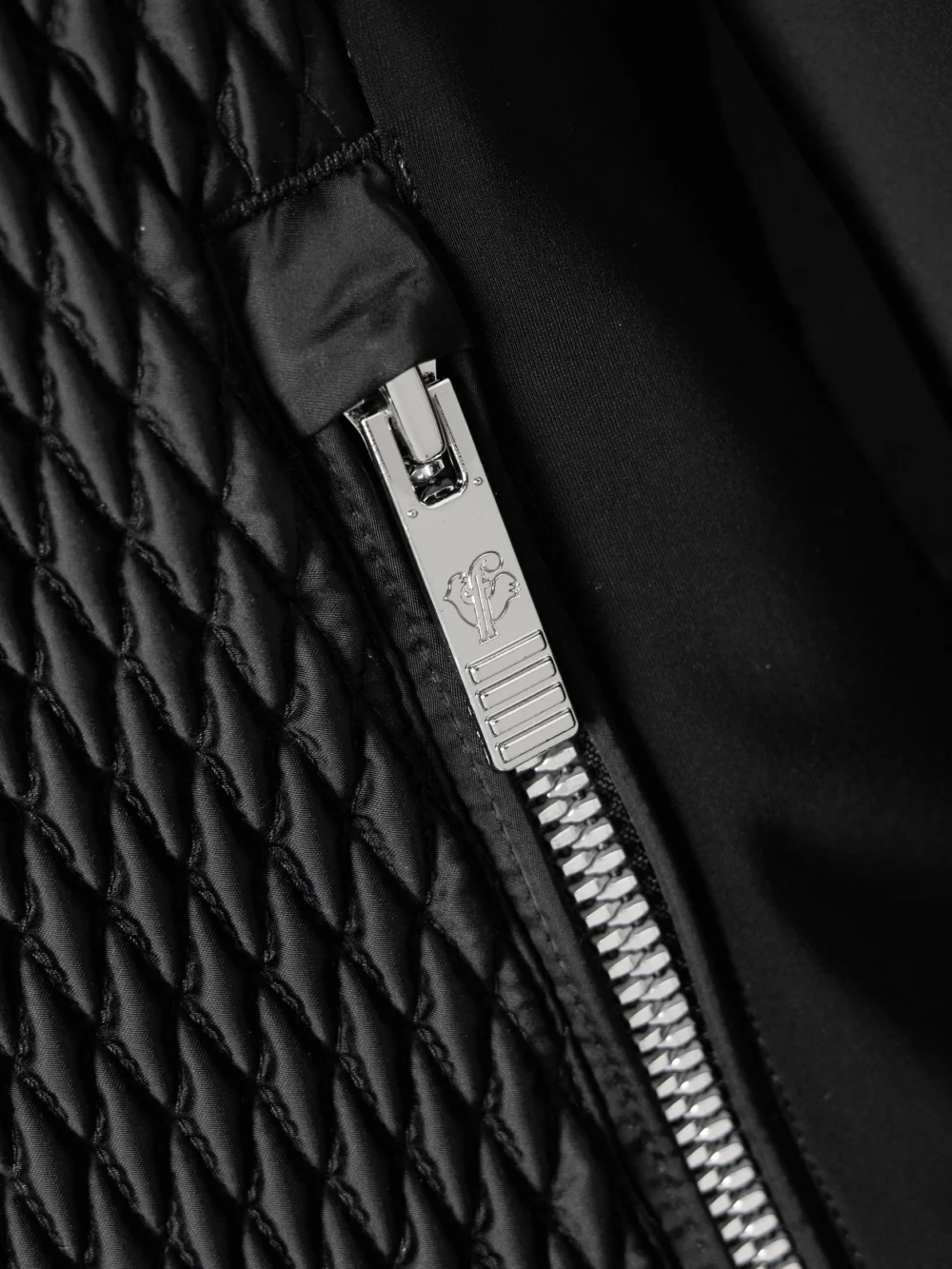 Close-up detail of the Fusalp Montana Plush-trimmed Paneled Quilted Padded Ski Jacket