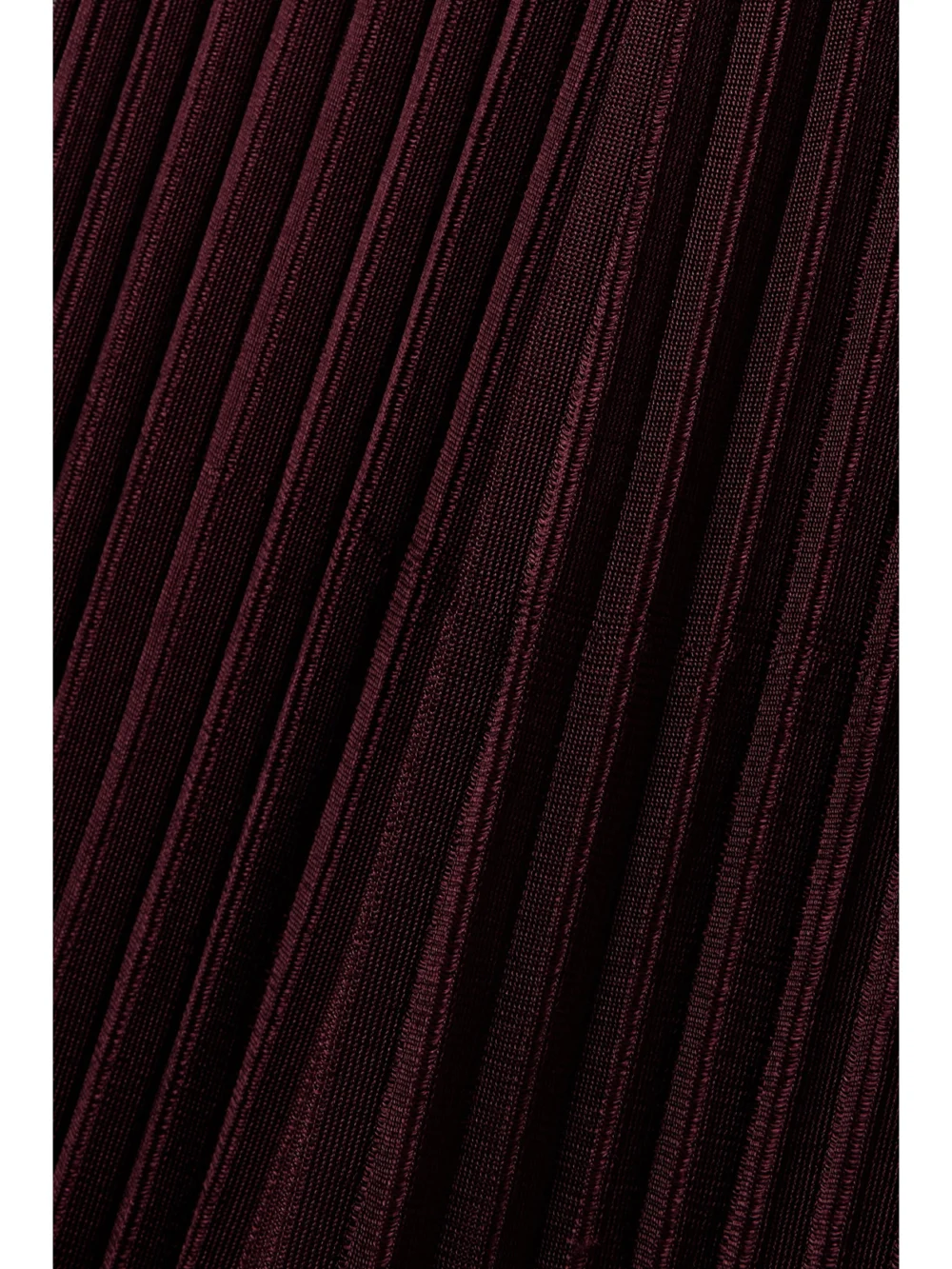 Close-up detail of the Gabriela Hearst Altura One-shoulder Cutout Ribbed Silk-jersey Maxi Dress