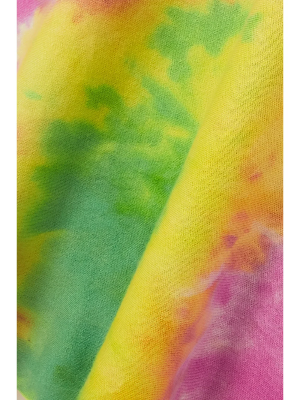 Close-up detail of the Gabriela Hearst Beryl Tie-dyed Cashmere and Silk-blend Midi Dress