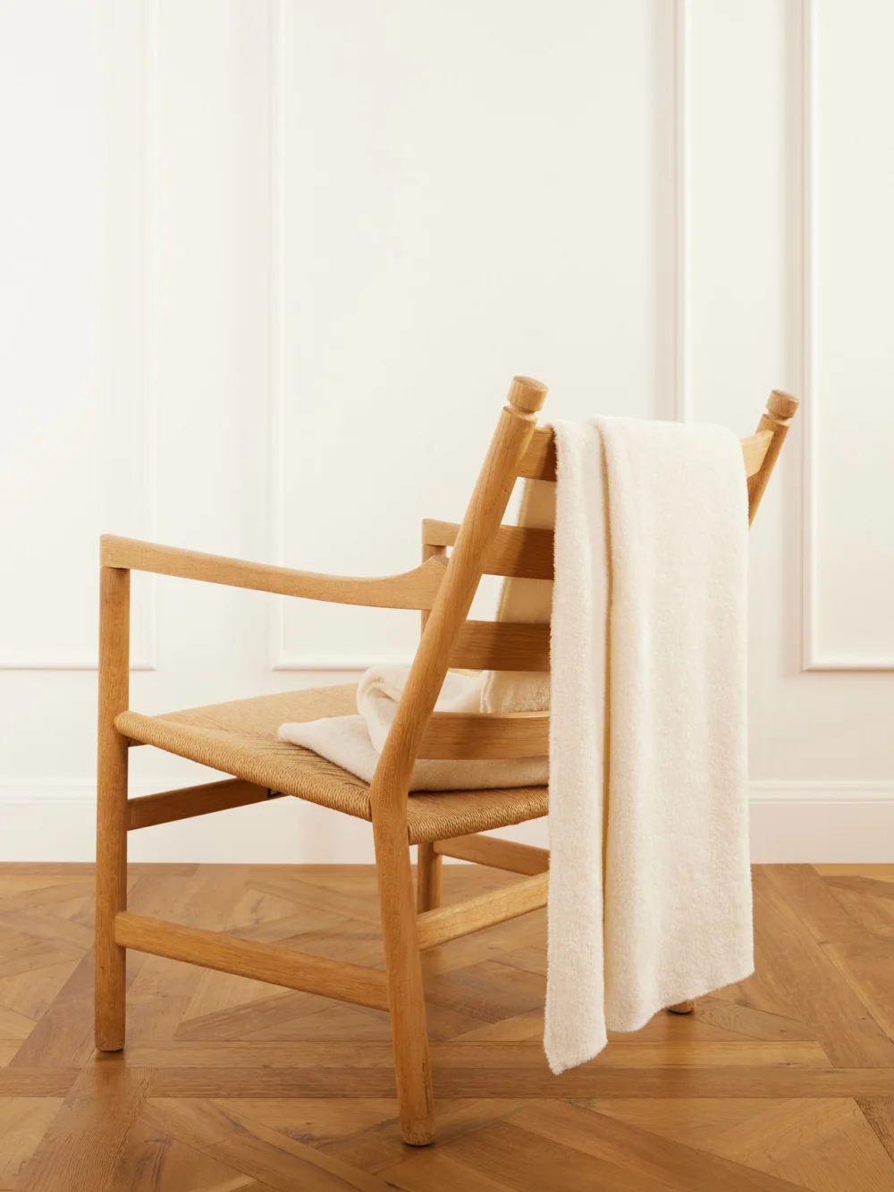 Gabriela Hearst Hallam Cashmere and Silk-blend Throw in ivory