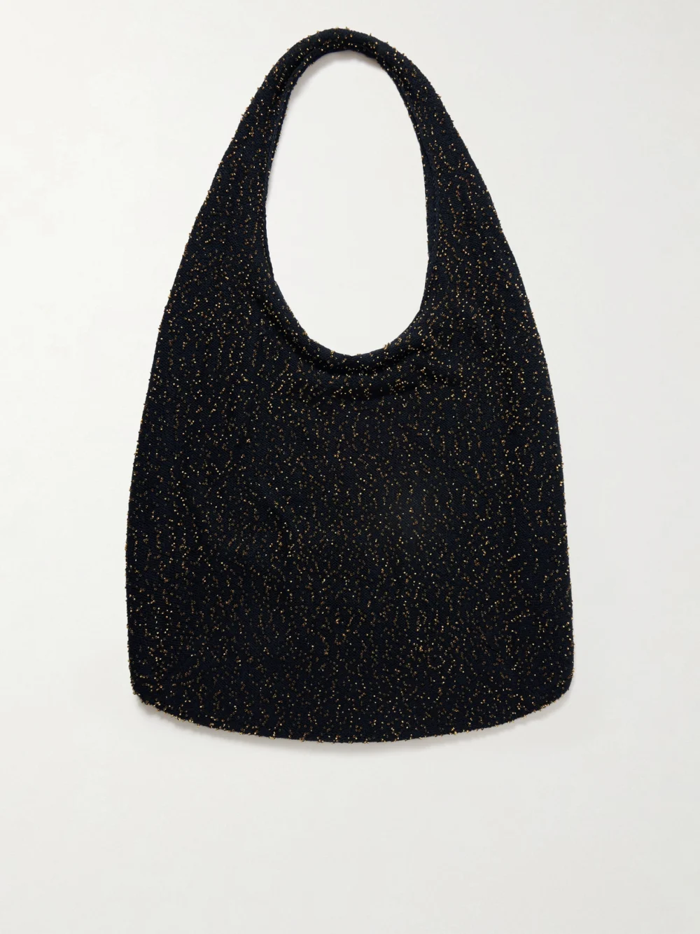 Back view of the Gabriela Hearst Manasa Bead-embellished Cashmere Shoulder Bag
