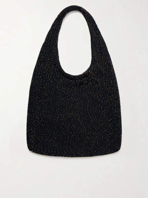 Gabriela Hearst Manasa Bead-embellished Cashmere Shoulder Bag