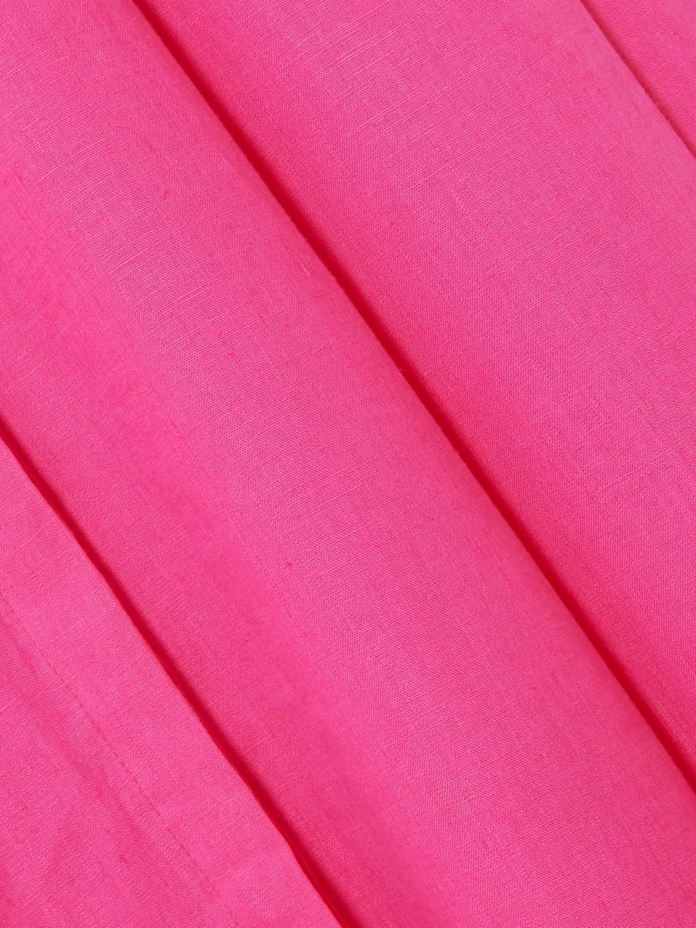 Close-up detail of the Gabriela Hearst Margritte Pleated Linen Midi Dress