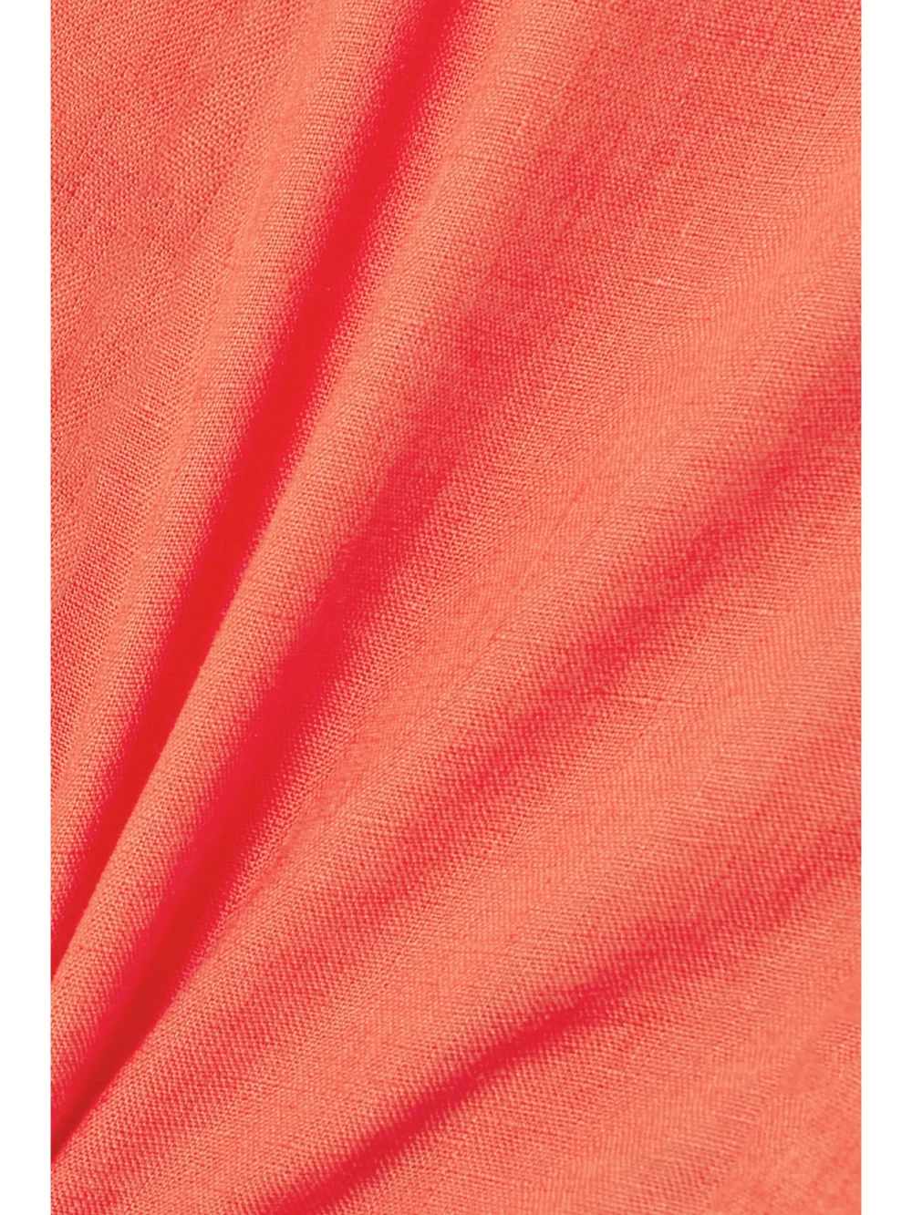 Close-up detail of the Gabriela Hearst Mcgraw Belted Embroidered Linen Midi Shirt Dress