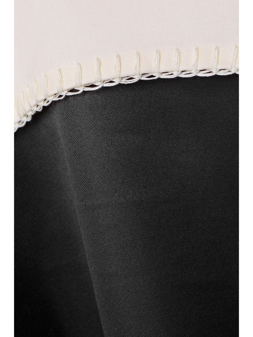 Close-up detail of the Gabriela Hearst Monod Cutout Wool and Silk-blend Duchesse-satin Maxi Dress