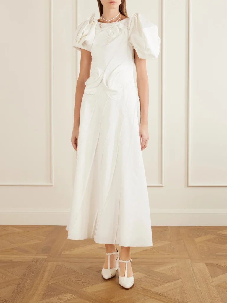 Gabriela Hearst Navi Linen Midi Dress