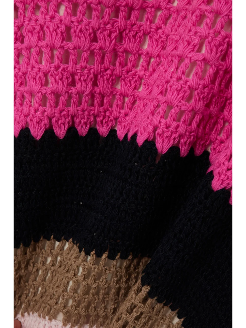 Close-up detail of the Gabriela Hearst Ocon Striped Wool and Cashmere-blend Maxi Dress