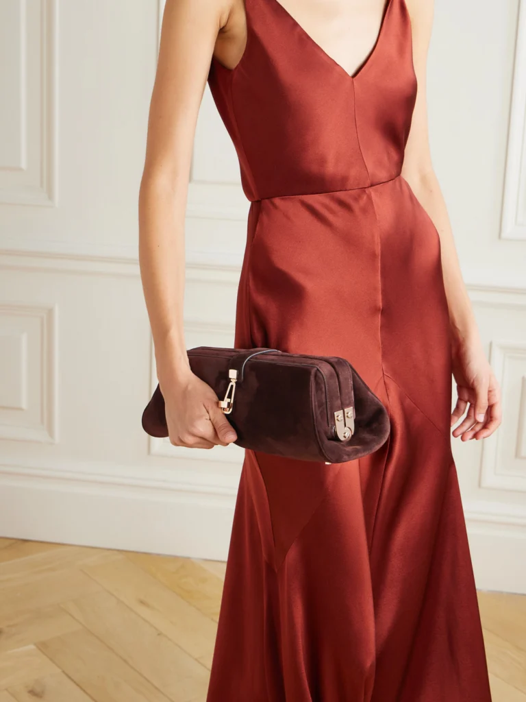 Gabriela Hearst Paola Suede Clutch