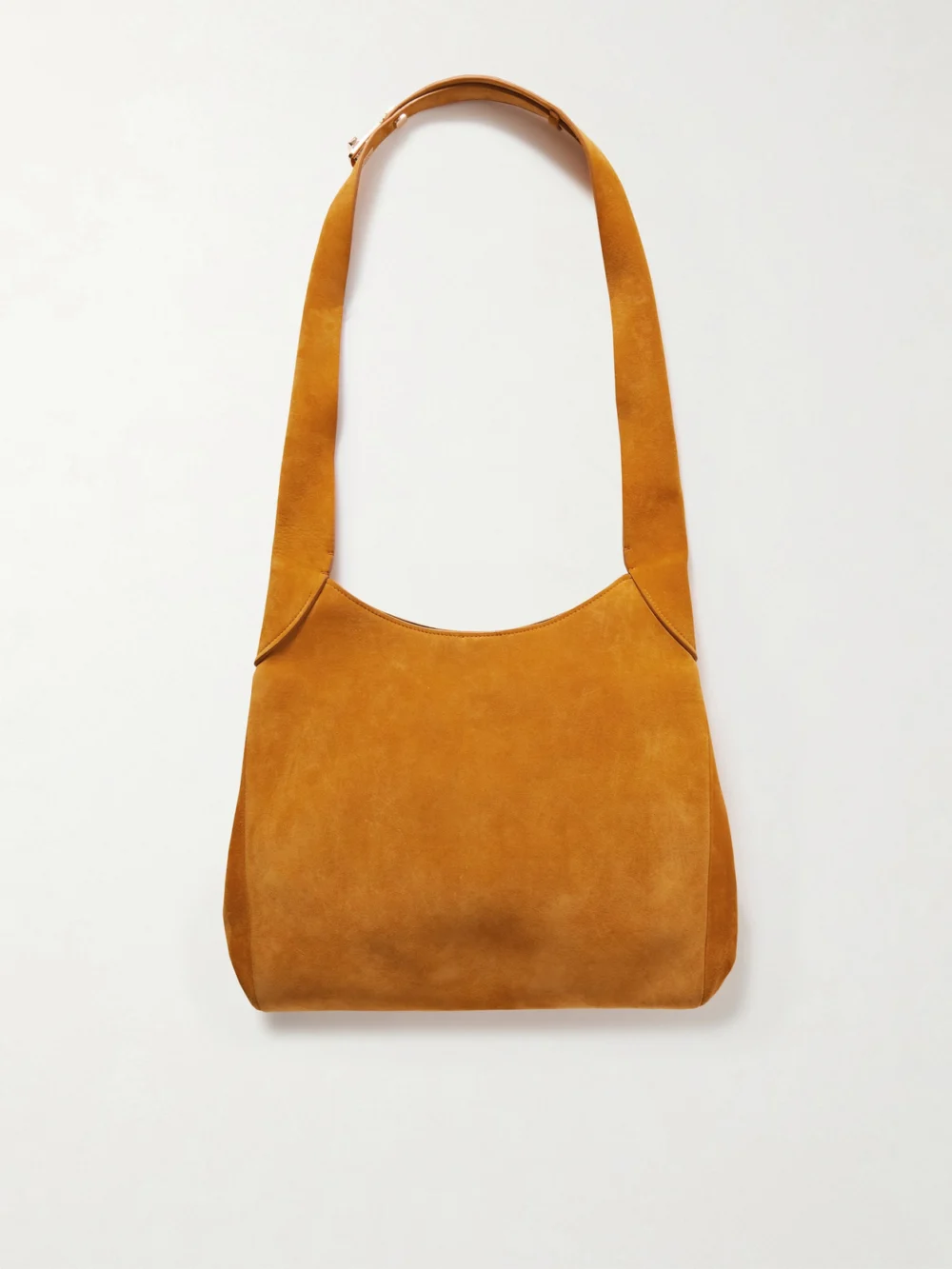 Back view of the Gabriela Hearst Small Suede Shoulder Bag