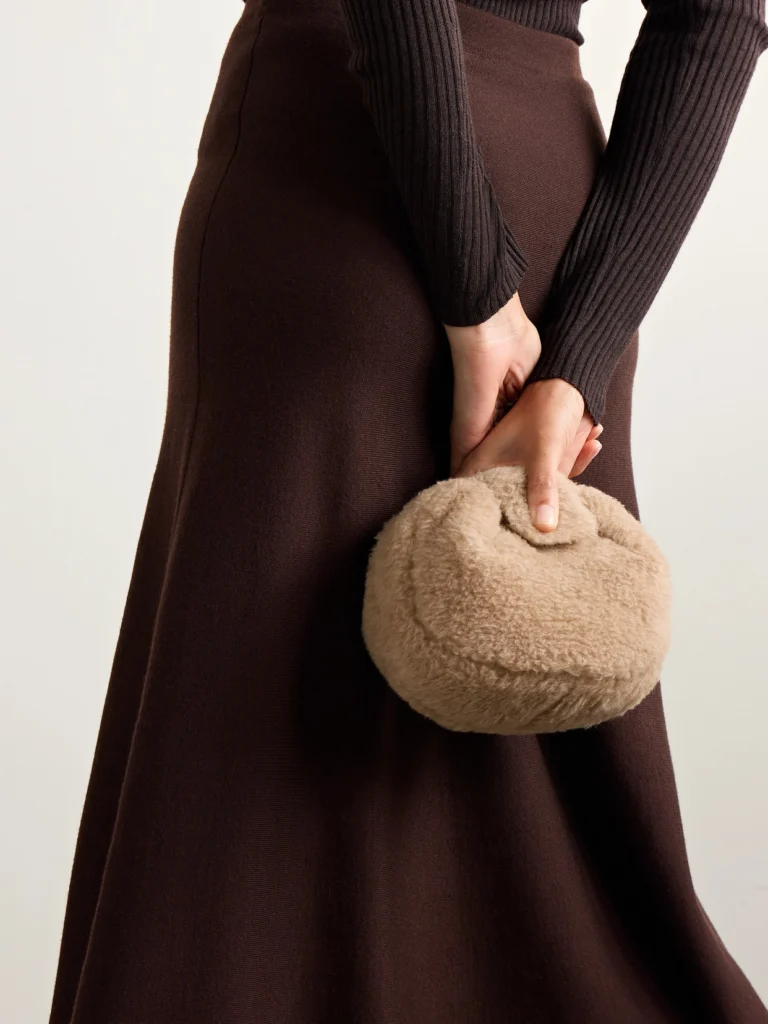 Gabriela Hearst Soft Demi Wool, Silk and Cashmere-blend Clutch