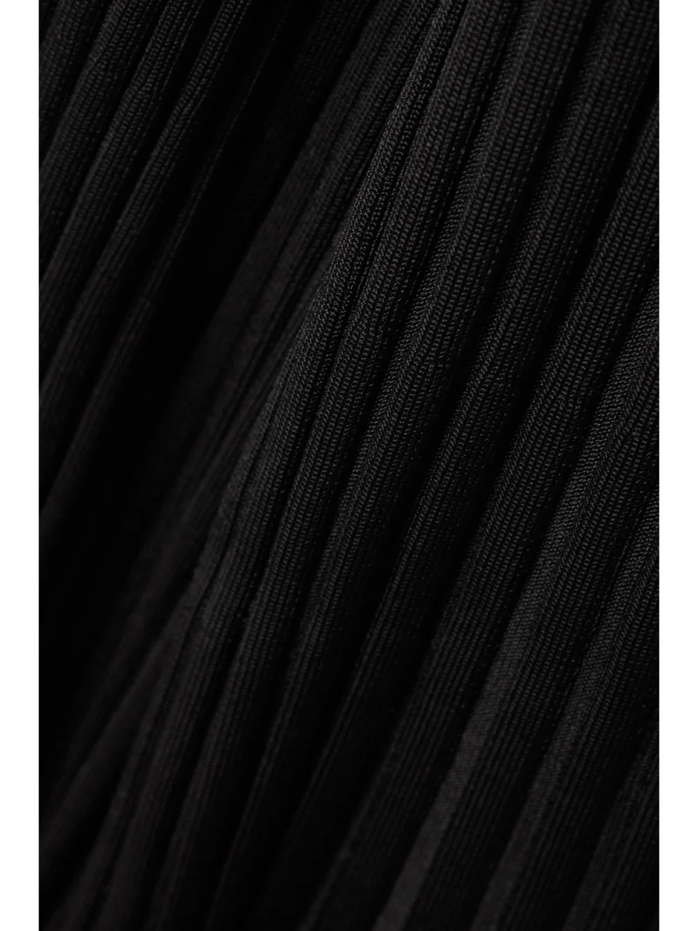 Close-up detail of the Galvan Atalanta Ribbed-knit Jumpsuit