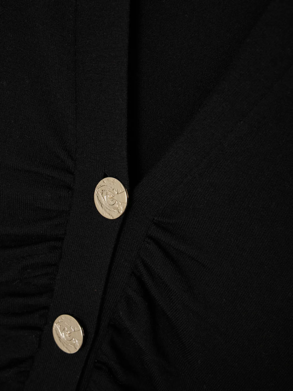 Close-up detail of the Galvan Embellished Merino Wool-blend Maxi Dress