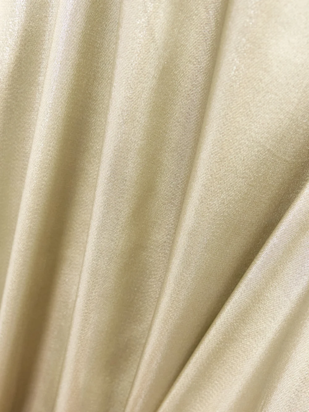 Close-up detail of the Galvan Galvanized Strapless Metallic Satin Gown
