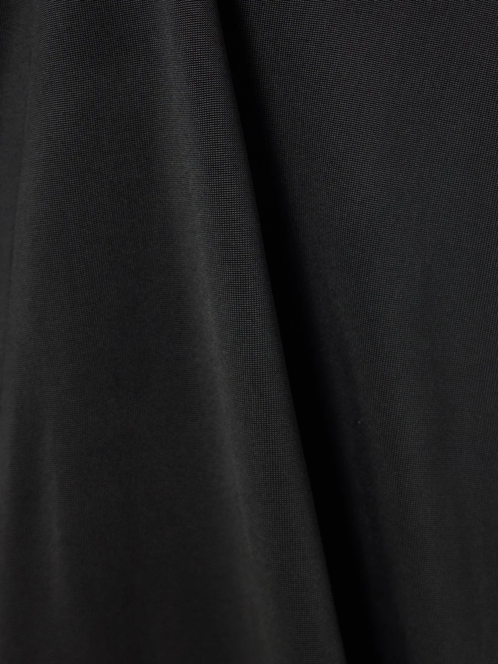 Close-up detail of the Galvan Modernist One-sleeve Satin and Stretch-tulle Midi Dress