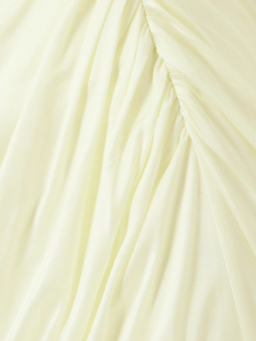 Close-up detail of the Galvan Off-the-shoulder Draped Stretch-jersey Maxi Dress