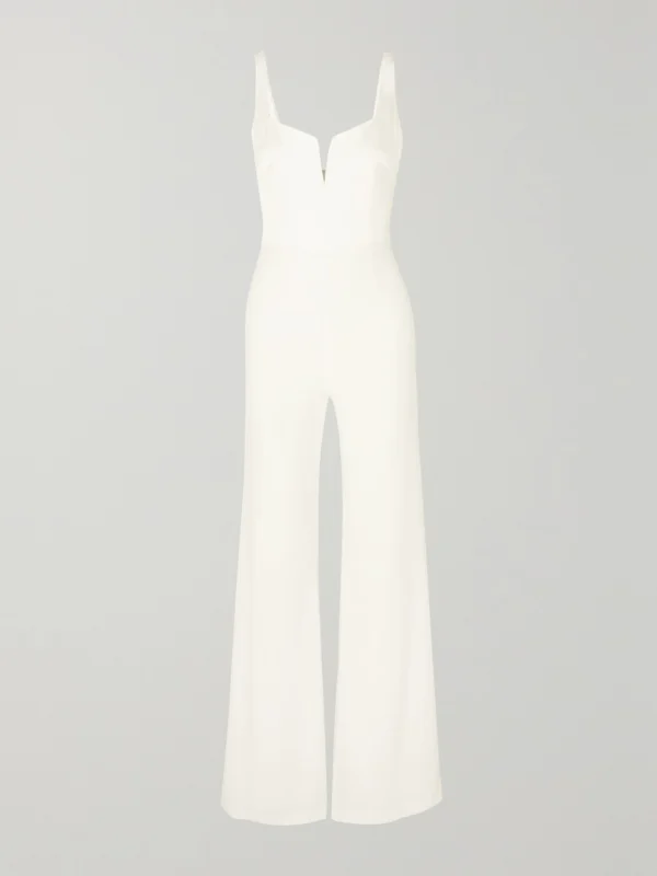 Galvan Paneled Crepe Jumpsuit