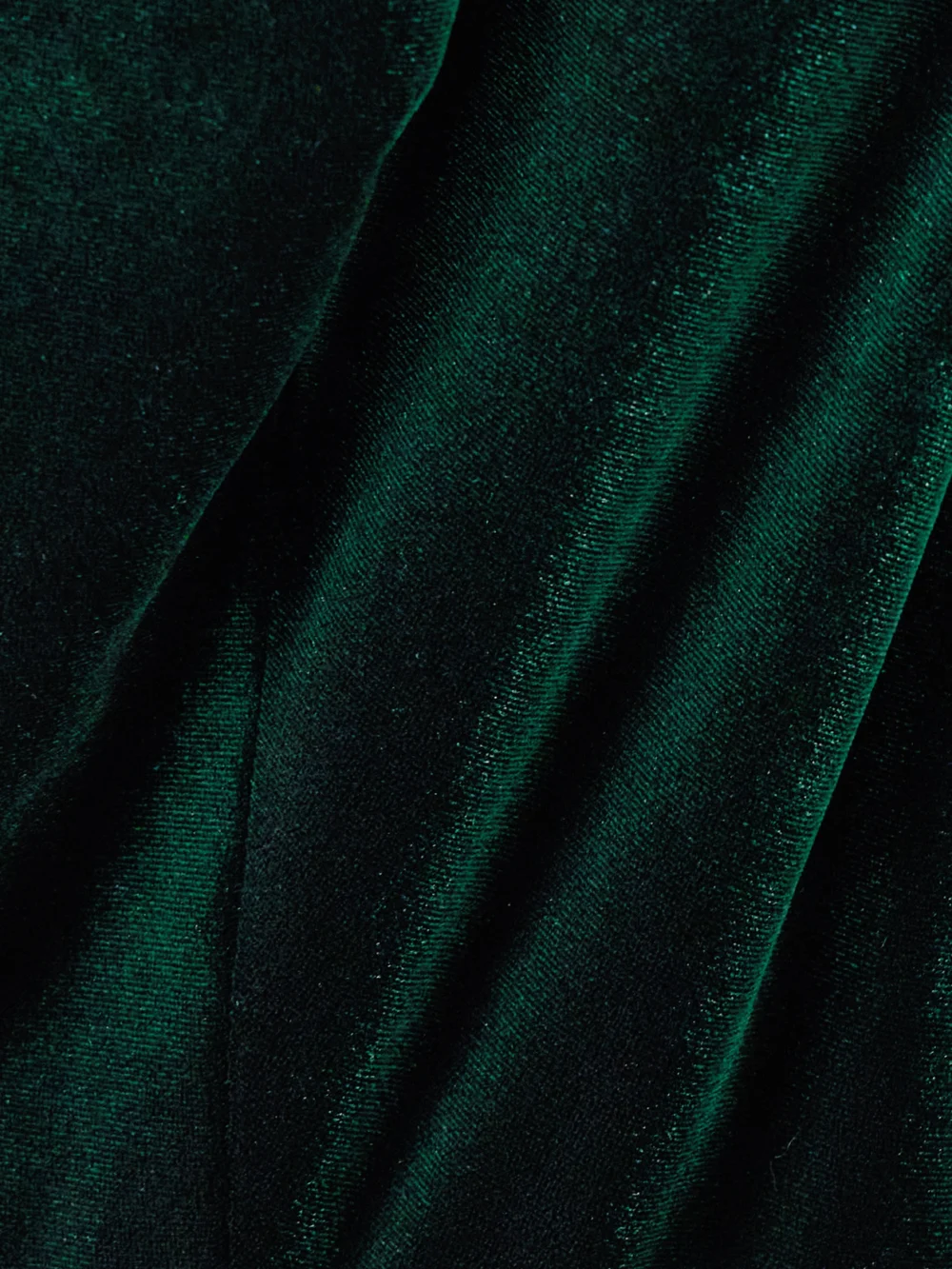 Close-up detail of the Galvan Stretch-velvet Gown