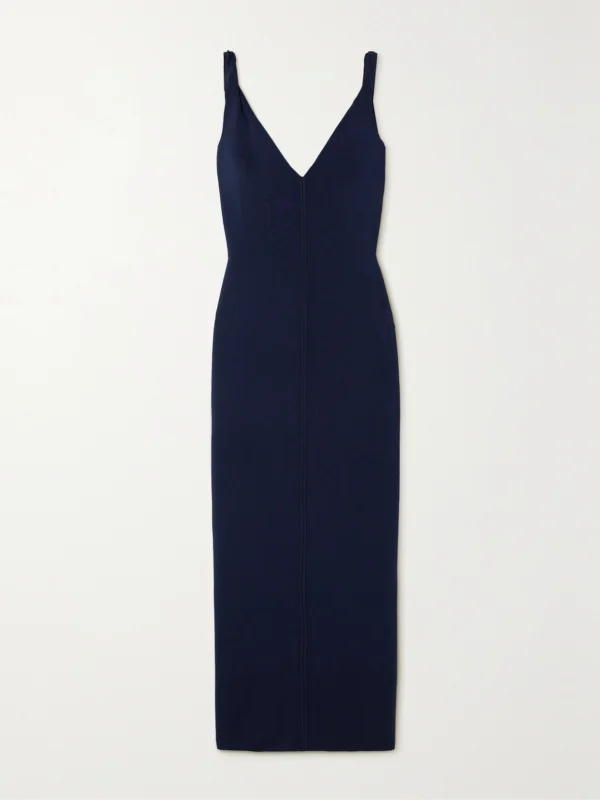 Galvan Tyra Stretch-knit Midi Dress