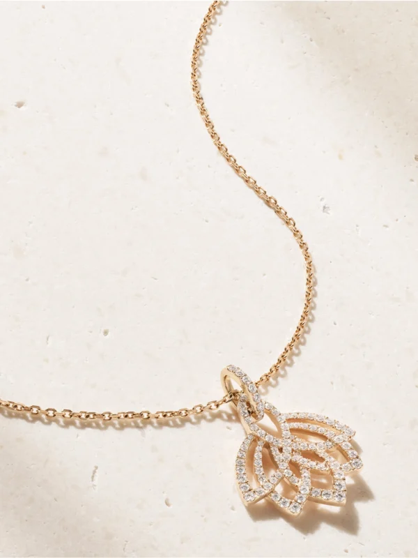 Garrard 18-karat Rose Gold and Diamond Necklace