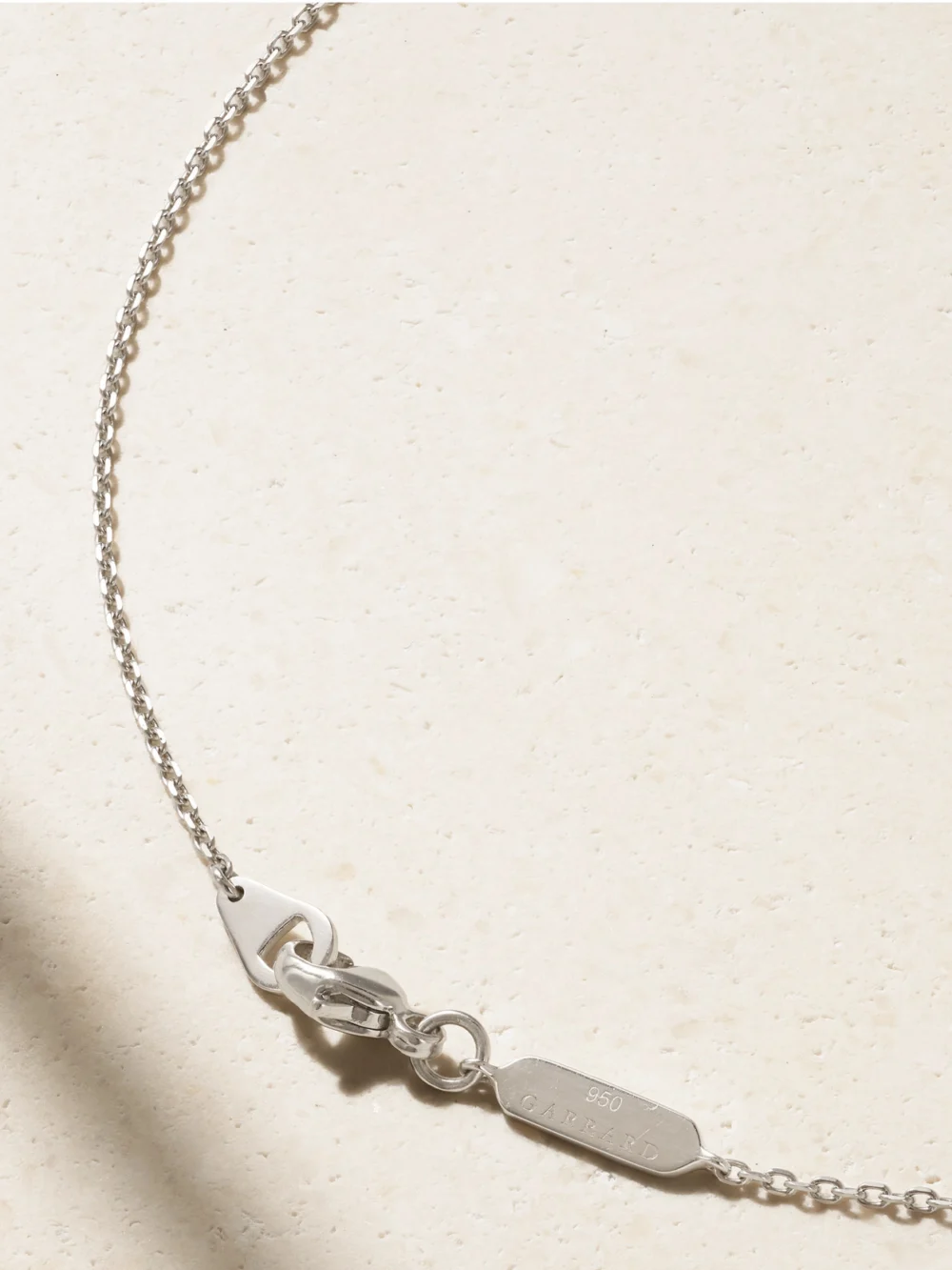 Back view of the Garrard Fanfare Symphony 18-karat White Gold Multi-stone Necklace