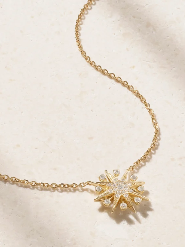 Garrard Starlight Mini Icon 18-karat Gold and Diamond Necklace