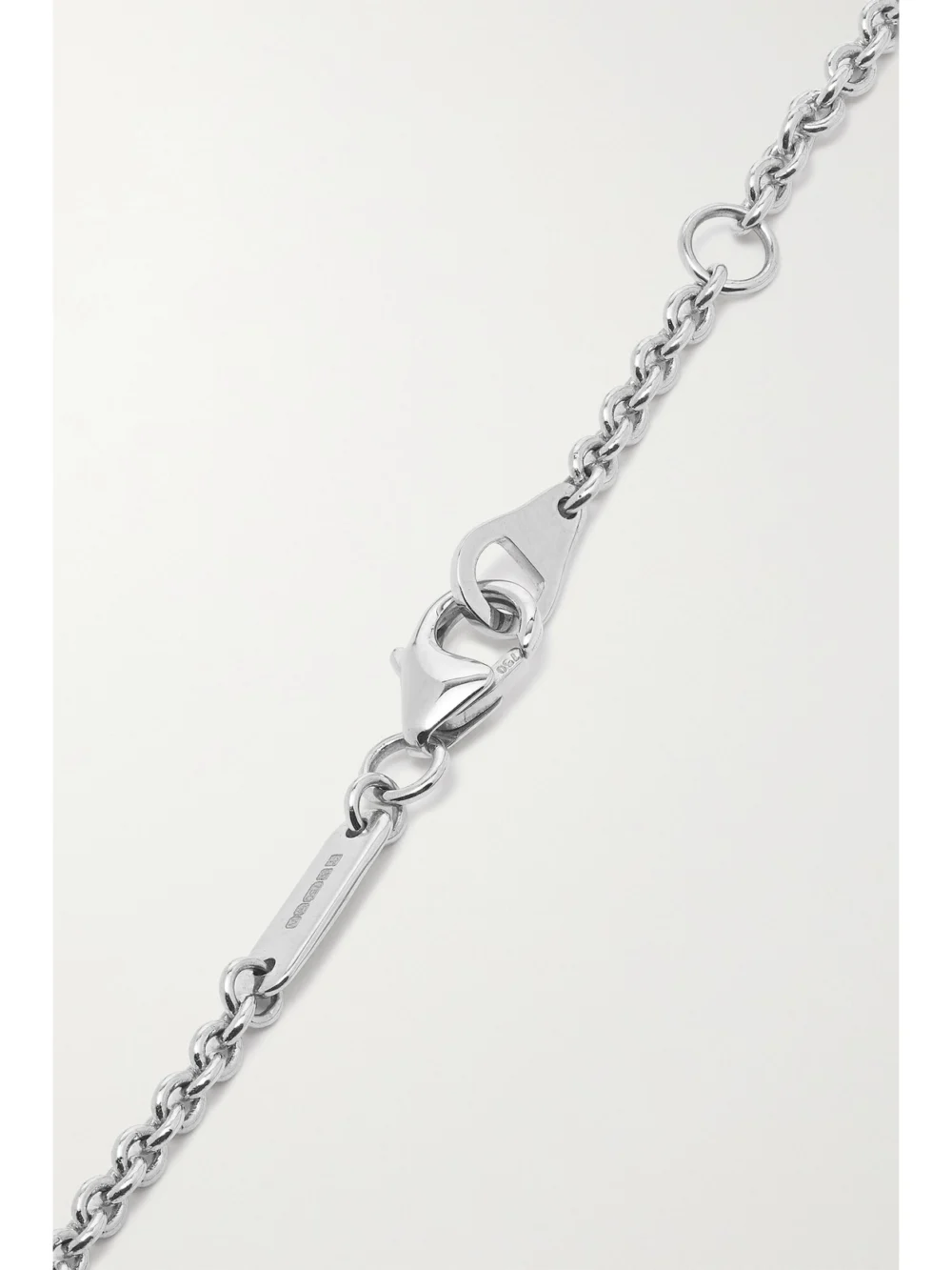 Back view of the Garrard Wings Classic 18-karat White Gold Diamond Bracelet