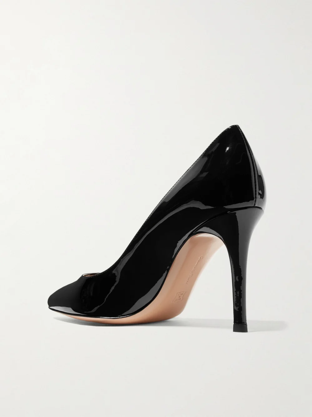 Back view of the Gianvito Rossi 85 Patent-leather Pumps
