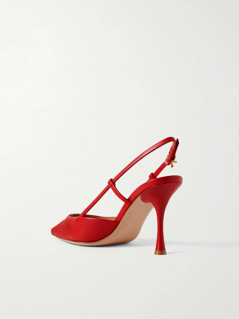 Back view of the Gianvito Rossi Ascent 85 Leather Slingback Pumps