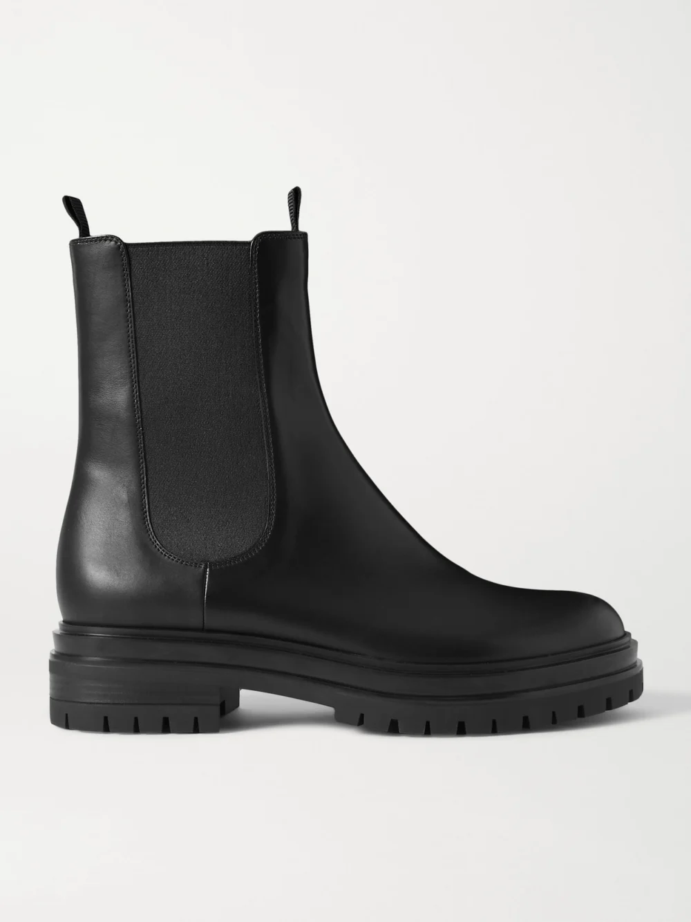 Gianvito Rossi Chester Leather Chelsea Boots in black
